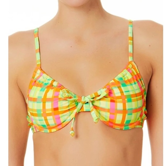NWT No Boundaries Juniors’ Front Tie Underwire Bikini Top, - Picture 1 of 5